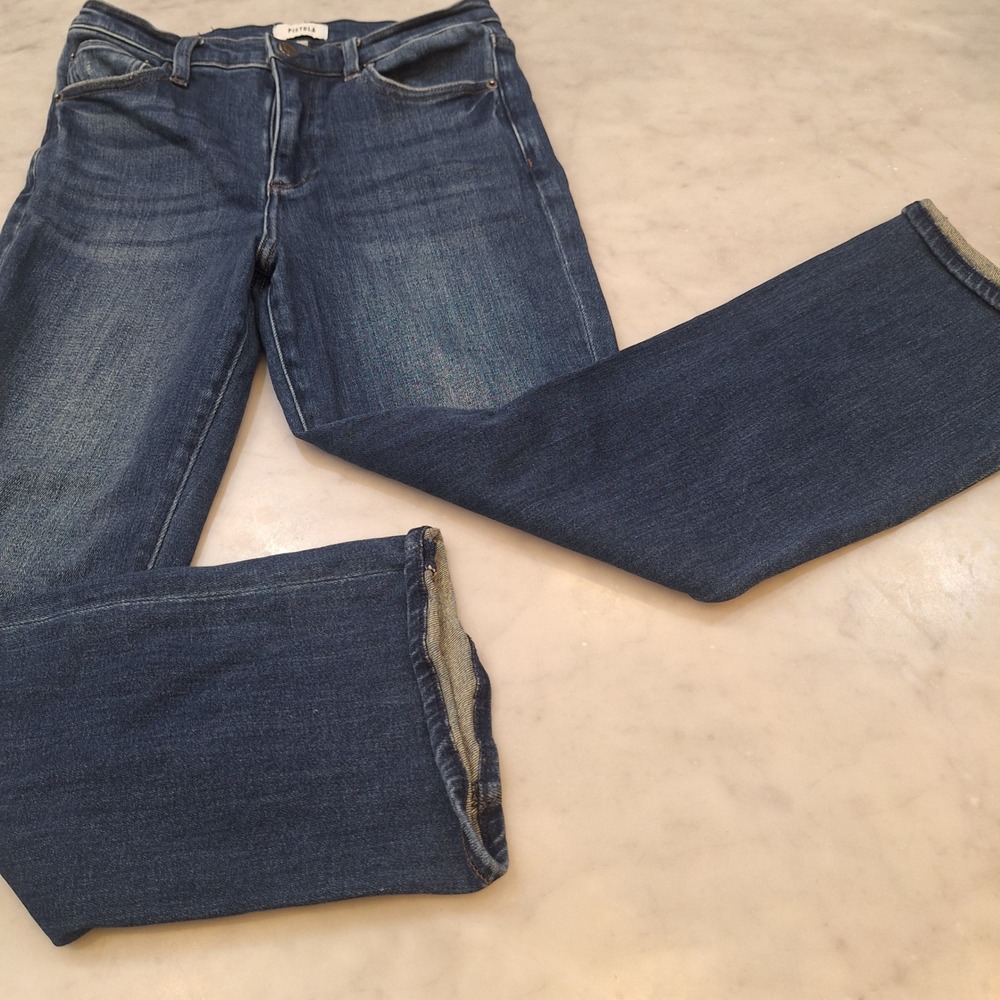 Pistola‎ Roselyn Jeans Womens 28 Blue High Rise Flare Denim P00016088SR RSLYN - Picture 1 of 7